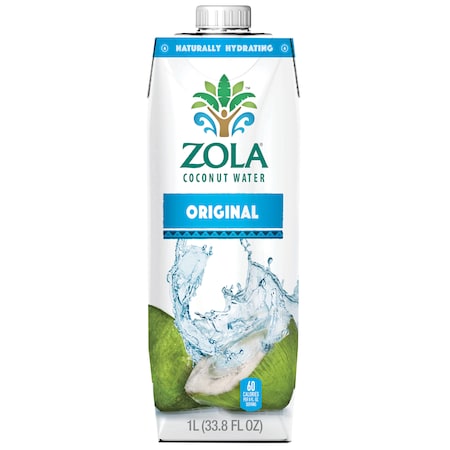 Zola Coconut Water 33.8 fl. oz. Bottle, PK12 PK12 33WA-COCO